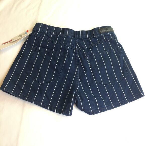 Unionbay Chloe Striped Shorts Blue White Juniors 5 - Picture 10 of 16